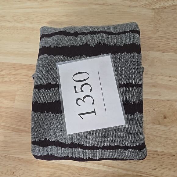 A.L.C. Conolo Knit Gray Purple Striped Pullover Crewneck Long Sleeve Size XS - Picture 9 of 9